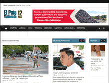 Tablet Screenshot of elpaisvallenato.com